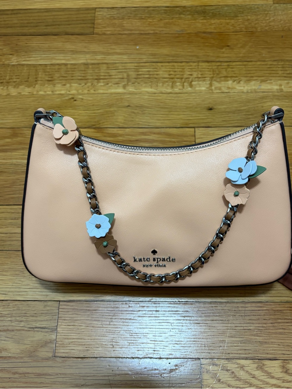 NEW Kate Spade shoulder bag with floral chain